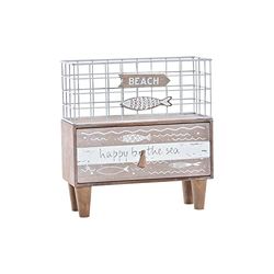 Mortero DKD Home Decor Peces 26,5 x 10,5 x 28,5 cm Metal Madera