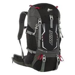 Ande Sac à dos Adamello 30 l - Technique et robuste pour la randonnée et la randonnée, Noir, Taglia unica, Sportif
