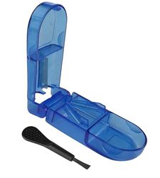 App Life Coupe-pilules 4 en 1 – Broyeur/hachoir portatif – Lame pour grandes pilules, petites pilules – Couper en deux ou quatre pilules