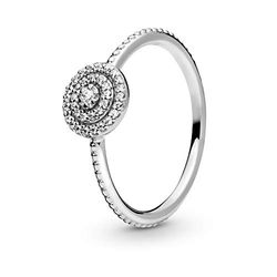 Pandora Timeless Zilveren elegante fonkelende ring met heldere zirkoniasteentjes, 50