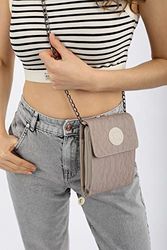 Le Jardin du Lin Trmdmra100090, Bolso Bandolera para Mujer, Visón