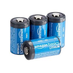 Amazon Basics - Pacote de 4 pilhas de lítio CR2 de longa duração, 800 mAh, 3 volts