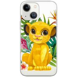 ERT GROUP mobiltelefonfodral för Iphone 13 originalt och officiellt licensierat Disney mönster Simba and Friends 004 Vit optimalt anpassad till formen på mobiltelefonen, gedeeltelijk transparant