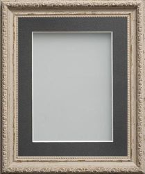 Frame Company Brompton Range Shabby Chic Picture Photo Frame With Grey Mount * Choice of Sizes*