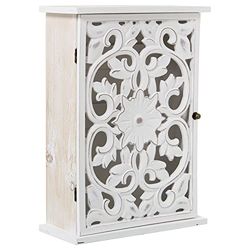 CAJA LLAVES MADERA CALADA PARACOLGAR 24X10X33CM