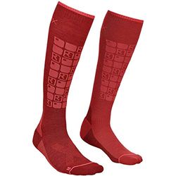 Ortovox Ski Compression, Calzini Donna, Dark Blood, 35-38