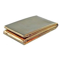 Zarys KR160210 Thercare Lot de 12 couvertures de survie pour adulte en aluminium Termic, non stérile, 160 cm x 210 cm