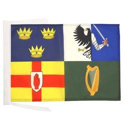 AZ FLAG Bandiera Irlanda 4 Province 45x30cm - BANDIERINA Irlandese 30 x 45 cm cordicelle