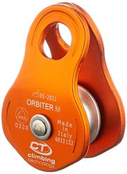 Climbing Technology Uniseks Orbiter M Bloczek, Srebrny/Pomarańczowy, Rozmiar Uniwersalny