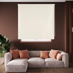 Blindecor Draco - 100 Percent Opaque Roller Blind, 100x230 cm, Beige