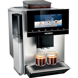 SIEMENS Koffiemachine EQ900 plus TQ903DZ3, automatische reiniging en ontkalking, app-bediening, intuïtief full-touch display, barista-modus, geluidsreductie, premium maalwerk, 1500 W, roestvrij staal