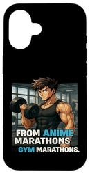 From Anime Marathons to GYM Marathons Coque pour iPhone 16