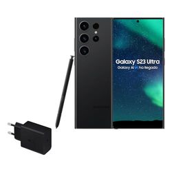 Samsung Galaxy S23 Ultra, 1TB + Cargador de 45W - Smartphone Android con IA, Teléfono Móvil Desbloqueado, Color Negro (Versión Española)