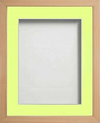Frame Company Webber Beech with Lemon Bon Bon Mount, 20x16 for 15x10 inch