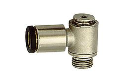 L-steekschroefverbinding "click-clock" draaibaar, G 1/8 a., voor buitenslang Ø 5 mm, werkdruk max. 16 bar, messing niet, L1 = 24,8