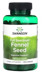 Swanson - Full Spectrum Fennel Seed, 480mg | Digestive and Antioxidant Support - 100 Capsules