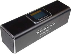 Appareil portable MusicMan avec écran MA, radio FM intégrée, prise en charge des cartes mémoire USB, TF et MicroSD, station audio mobile (Noir)