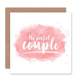 Wee Blue Coo CARD WEDDING CELEBRATION PERFECT COUPLE RINGS GIFT