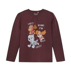 MINYMO Meisjes-T-shirt met lange mouwen met PAW Patrol, paars (Catawba Grape), 110 cm