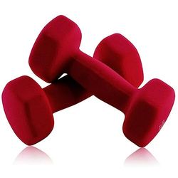 Joluvi 236464099 korte halter, 2,5 kg, rood, 2 stuks