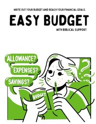 Easy Budget: Write Out Your Budget & Reach Your Financial Goals
