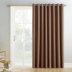 Sun Zero Easton Blackout Energy Efficient Tenda a Pannello con Occhielli, Ferro, Metallo, Orzo, W 84" x L 100" (1 Panels)