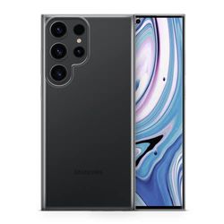 Babaco Premium Clear mobiltelefonfodral för Samsung S23 Ultra optimalt anpassat till formen på mobiltelefonen, kristallfodral av TPU