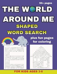 The World Around Me: Shaped Word Search For Kids
