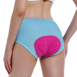 FEIXIANG Pantaloni da Ciclismo da Donna, Pantaloncini da Ciclismo Corti Pantaloncini da Ciclismo Biancheria Intima da Ciclismo con Imbottitura in Gel 4D Traspiranti ad Asciugatura