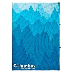 Waves Blue - Synthetic filling camping blanket