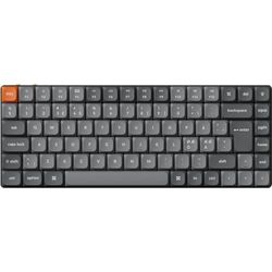 Keychron K3 Max QMK/Via mechanisch toetsenbord, draadloos, 75% programmeerbare lay-out, RGB-led, Gateron Red Switch hot-Swap, aluminium frame, Bluetooth/USB-C bekabeld gamingtoetsenbord voor Mac,