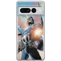 ERT GROUP mobiltelefonfodral för Google PIXEL 7 PRO originalt och officiellt licensierat Marvel mönster Captain America 015 anpassad till formen på mobiltelefonen, fodral tillverkad av TPU-plast