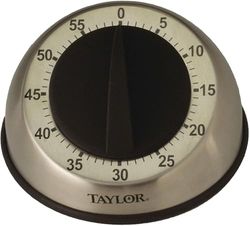 Taylor Precision Products Pro - Temporizador mecânico de aço inoxidável