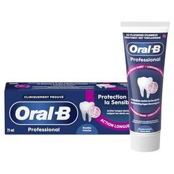 Oral-B Dentifrice Professional Protection Sensibilité Menthe Fraîche Arôme Menthe Poivrée Extrême 75 ml