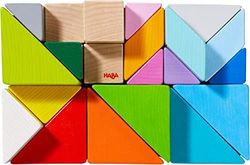 HABA 305778 - Juego de Composición 3D Cubo Tangram, Juego de construcción. Más 2 años
