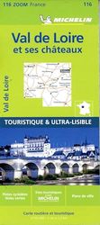 Michelin Schlösser an der Loire: Straßen- und Tourismuskarte 1:150.000