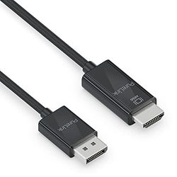 PureLink DisplayPort till High Speed HDMI-kabel, 4K Ultra HD 60Hz, 18 GB/s bandbredd, guldpläterade kontakter, 1,50 m, svart
