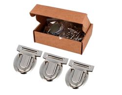 VELOX Tupi Brooch, Nickel, 37x32mm