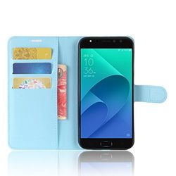 Funda para ASUS ZenFone 4 Selfie Pro ZD552KL Faux Cuero Billetera con Stand Función Carcasa para ASUS ZenFone 4 Selfie Pro ZD552KL (Azul)