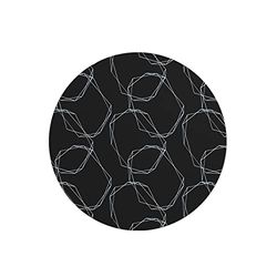 Questo Casa, Round Digital Printed Mouse Pad, Non-Slip Base, for Office and Home, Diameter:22cm