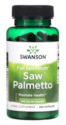 Swanson - Full Spectrum Saw Palmetto 540mg | Extracto de Palma Enana Americana | Apoya la Salud Prostática | Fórmula de Espectro Completo | Sin Procesamiento Innecesario - 100 Cápsulas