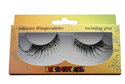 Eulenspiegel 001349 - Cils artificiels, Cabaret Multi, 1 ml de colle spéciale pour cils, instructions, pour carnaval, fête à thème
