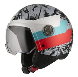 NZI Zeta 2 Casco Abierto MINIJET, Unisex-Adult, Wind&Surf Grey, XXS