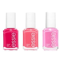 Essie Pink Manicure Gift Set: Lovie Dovie, Watermelon, Cute As A Button Bright Barbie Pink Polish