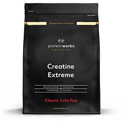 Protein Works - Creatine Extreme Powder | Creatine Formula | Premium Grade Supplement For Lean Muscle Growth | With Beta Analine | Classic Cola Pop | 400g