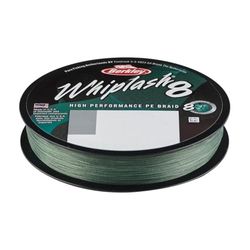 Berkley Coup de fouet8 Whiplash8, Ligne de pêche, Superline, Predator Fishing, Brochet, Perche, Sandre, Truite, Unisexe, Vert Mousse, 0.25mm, 40kg, 88lb, 165yd