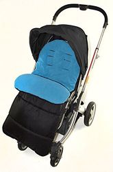 Voetenzak/Cosy Toes Compatibel met eierwagen Tandem Kinderwagen Ocean Blue