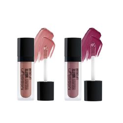 Misslyn Rossetto Lucidalabbra Alta Lucentezza A Lunga Durata, Make up Voluminizzante per Labbra Carnose - Set 2