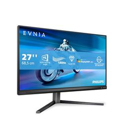 PHILIPS Evnia 27M2N5500 - Monitor da gioco QHD da 27 pollici, 180 Hz, FreeSync Prem., G-Sync comp., HDR400 (2560x1440, 1 ms, HDMI, DisplayPort) nero/grigio