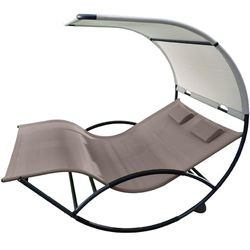 Double Chaise Rocker- Cocoa